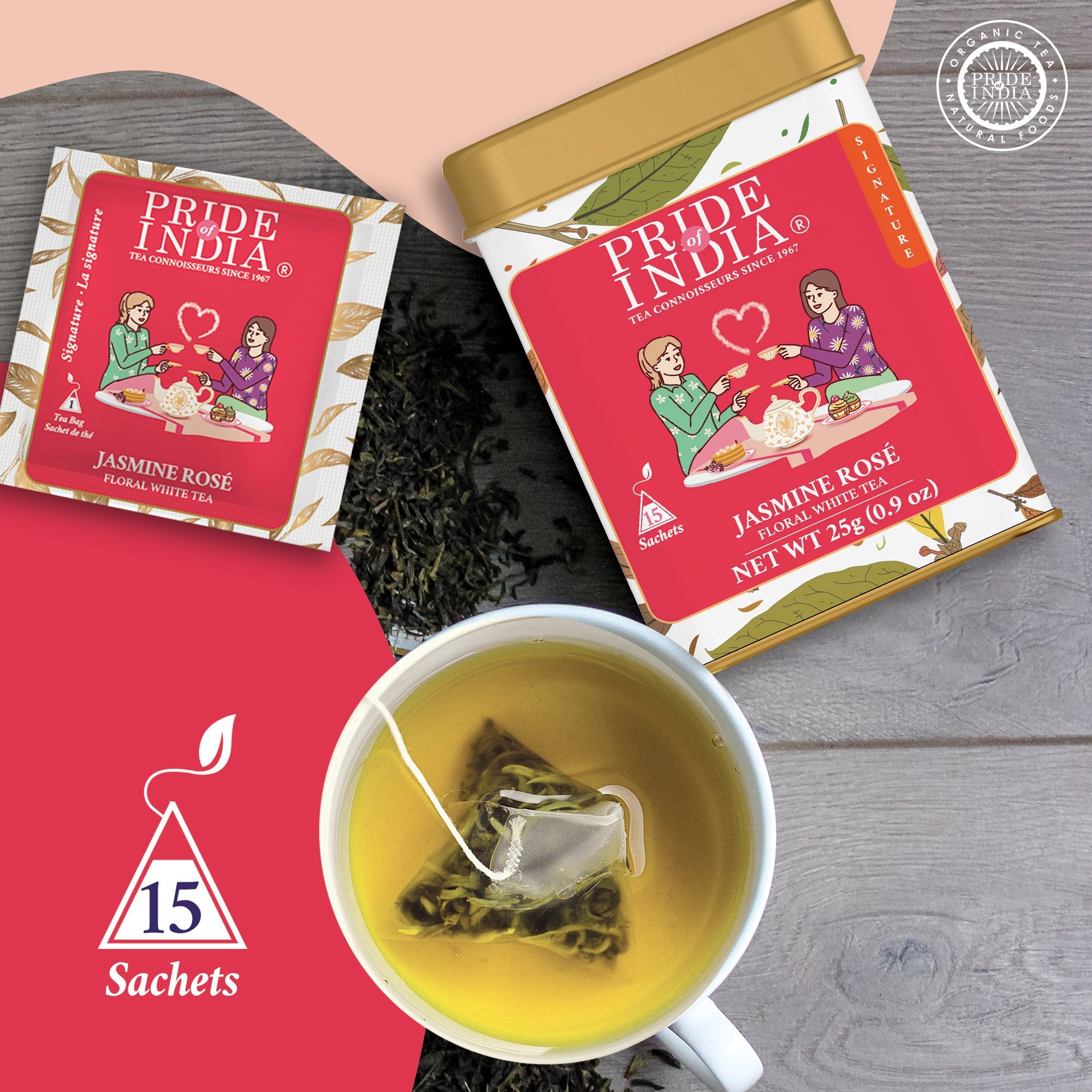 Jasmine Rose - Floral White Tea Bags