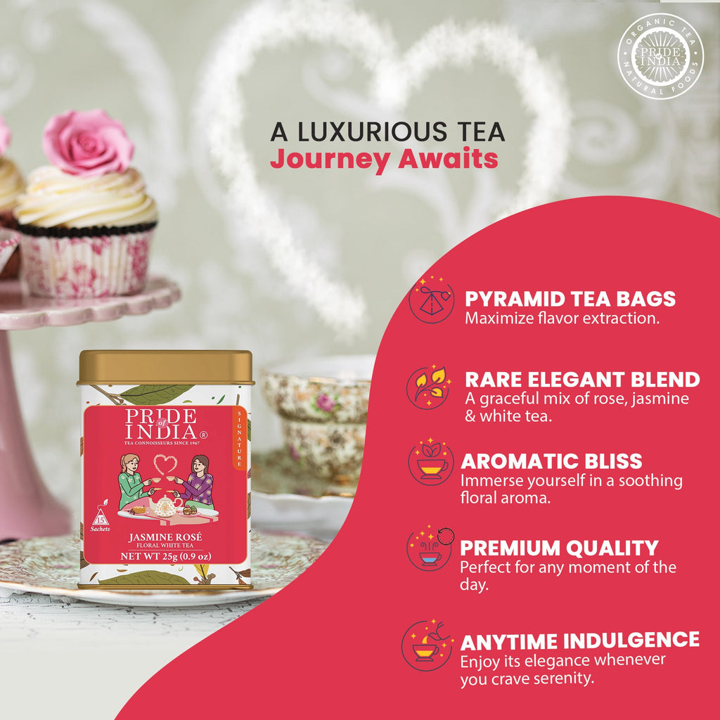 Jasmine Rose - Floral White Tea Bags