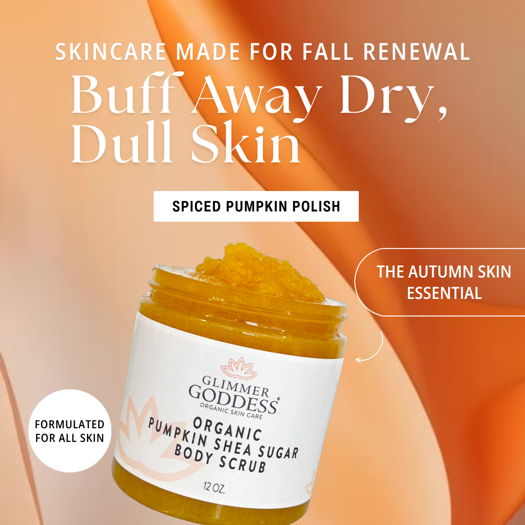 Organic Pumpkin Shea Sugar Body Scrub – Fall Scented Exfoliator