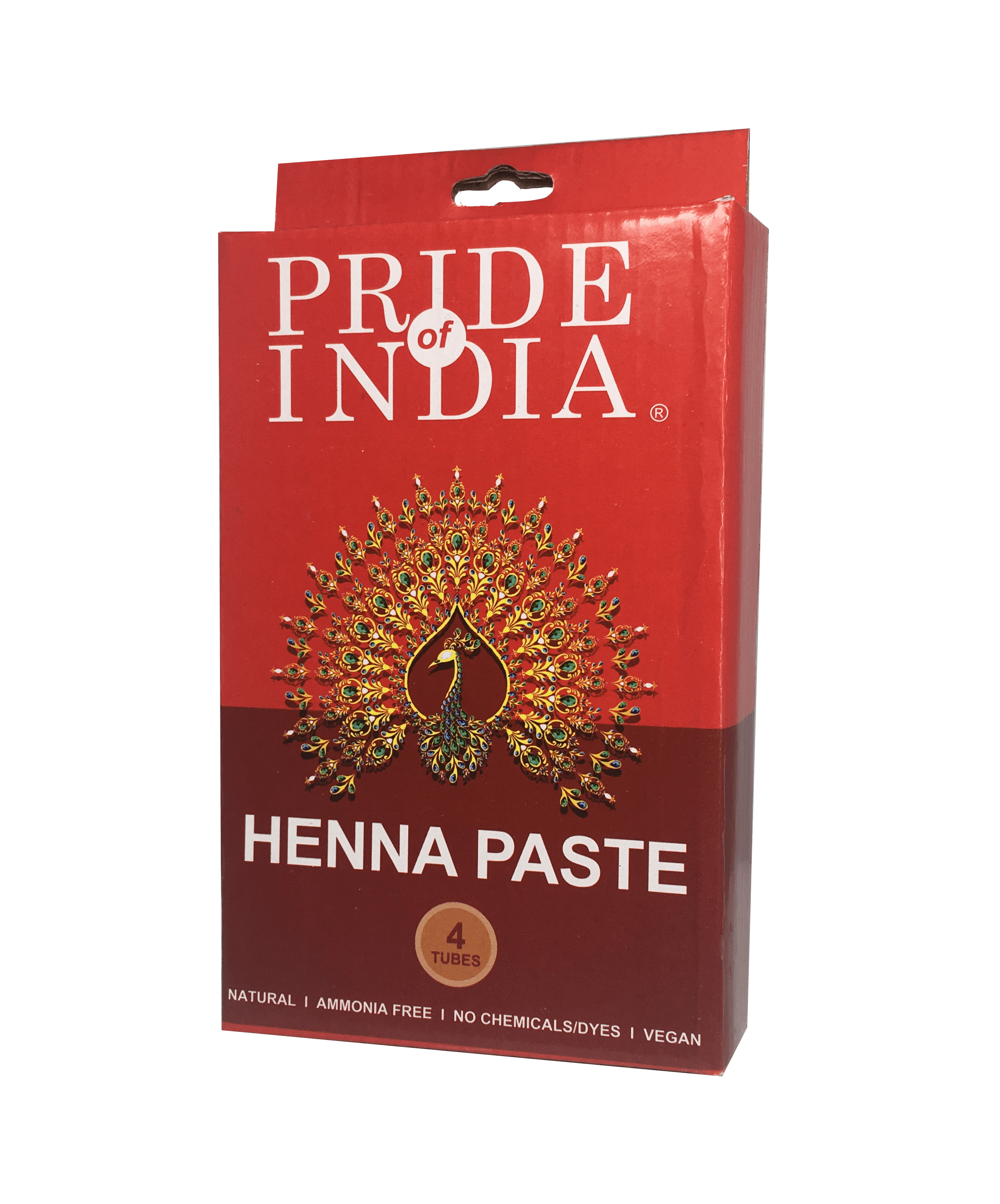 Herbal Henna Tattoo Mehendi Paste - BUY 2 GET 2 FREE  - 1.25oz Tube (100% Natural)