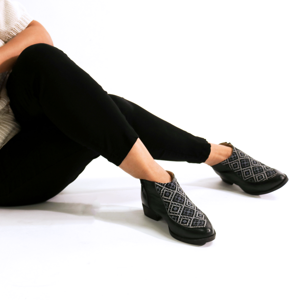 Dina Bootie - Black and Gray