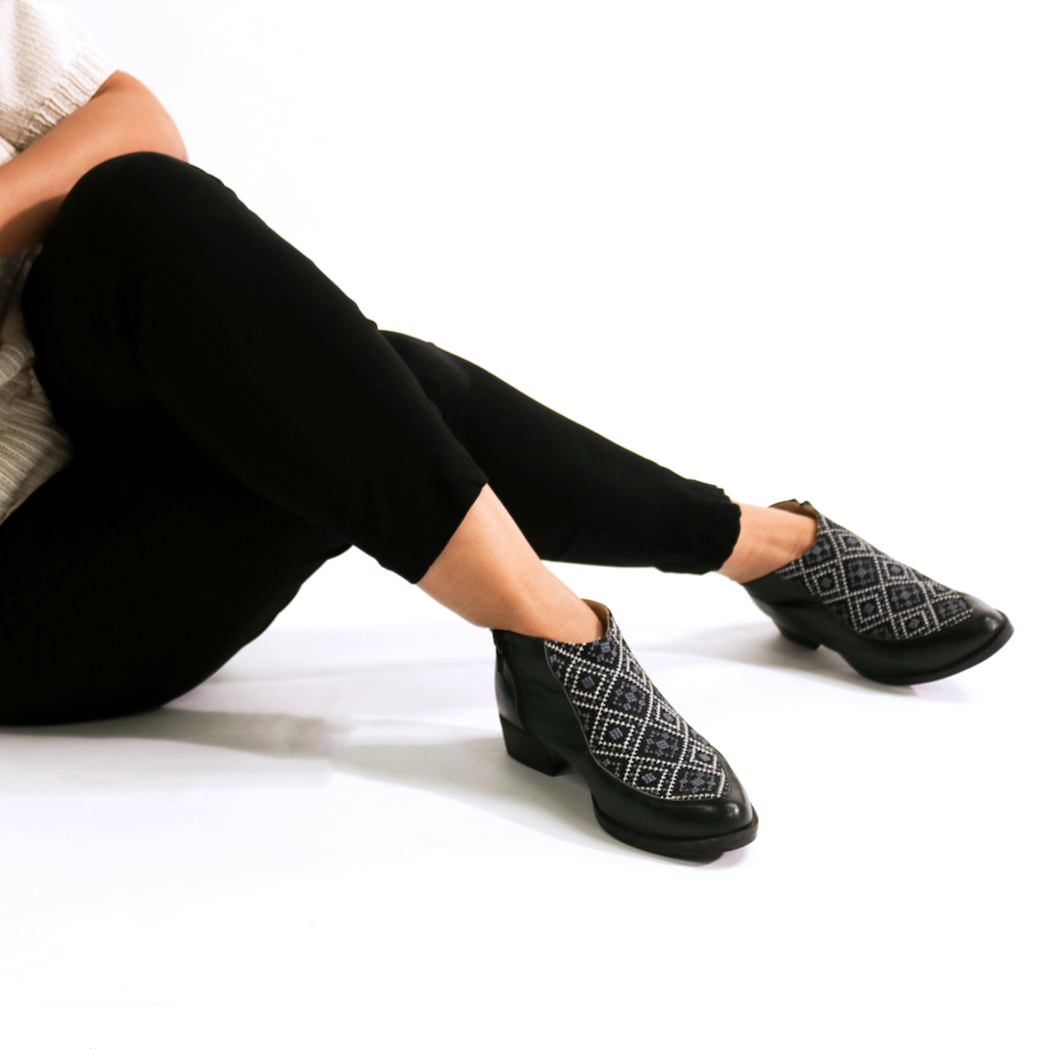 Dina Bootie - Black and Gray