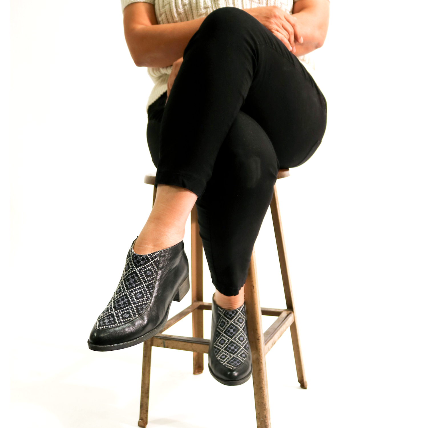 Dina Bootie - Black and Gray