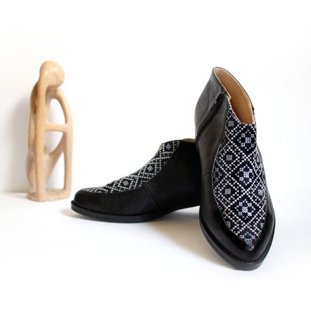 Dina Bootie - Black and Gray
