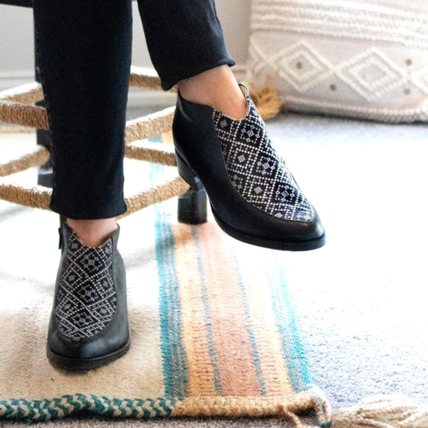 Dina Bootie - Black and Gray