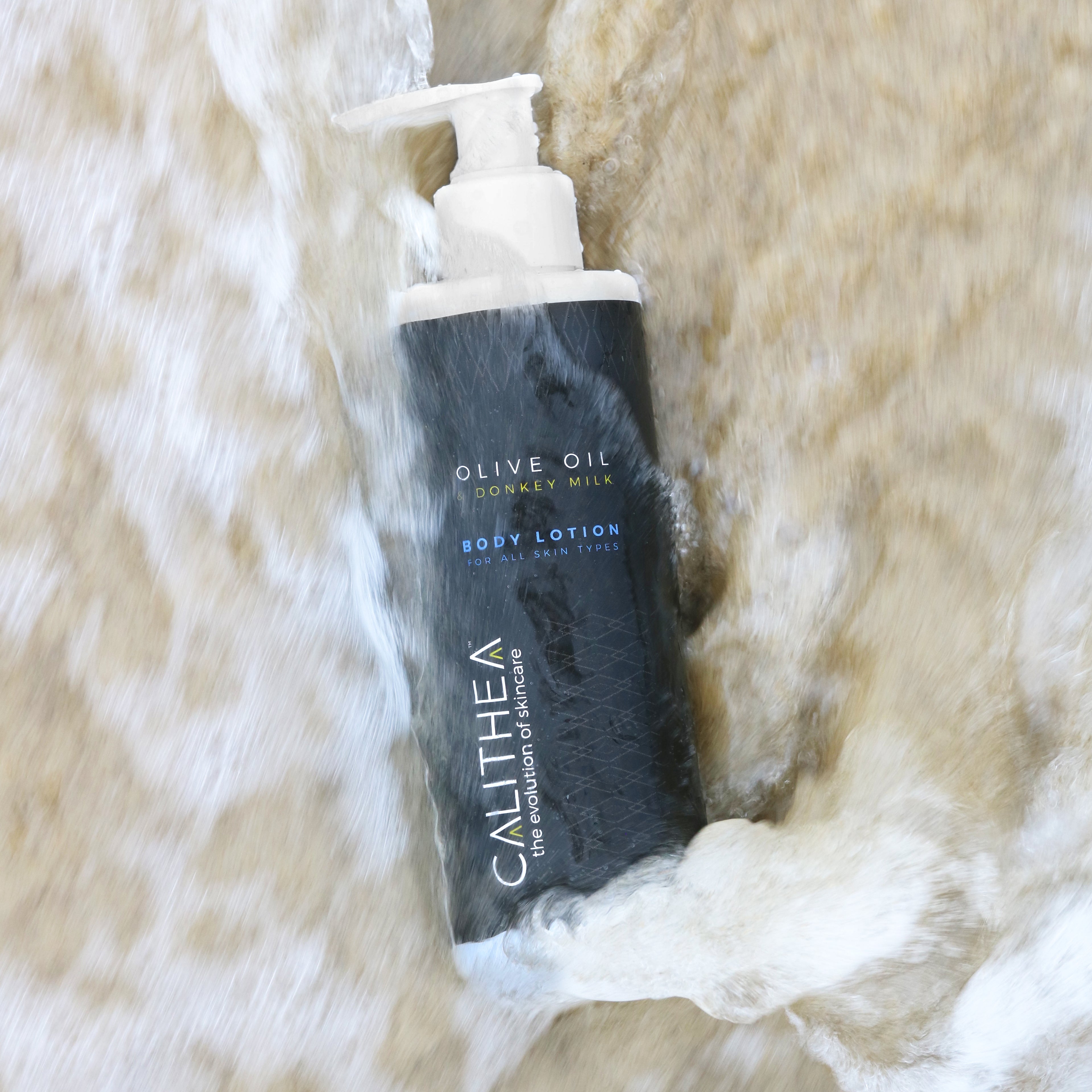 OLIVE OIL AND DONKEY MILK BODY LOTION: 97.1% NATURAL CONTENT