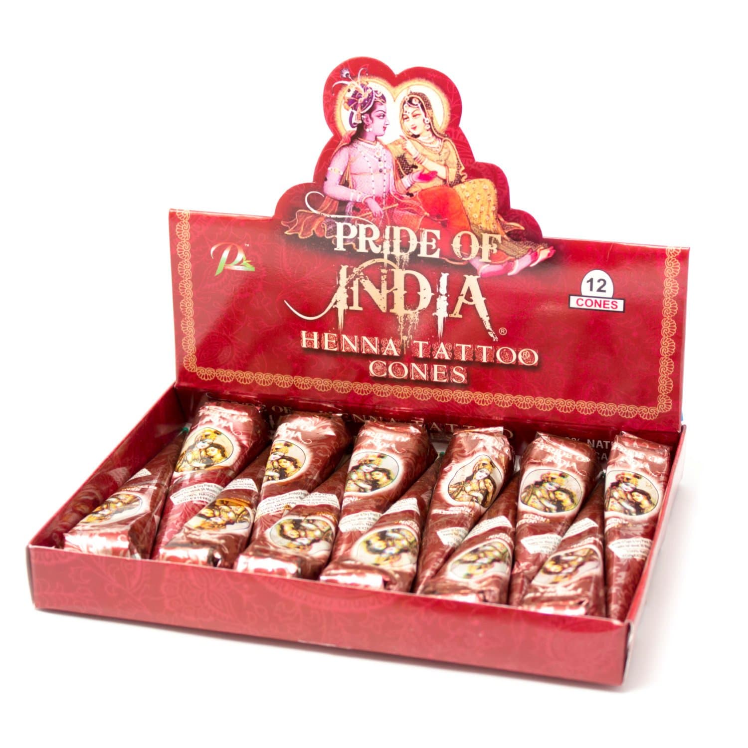 Herbal Henna Tattoo Mehendi Paste - BUY 6 GET 6 FREE  - 1.25oz Tube (100% Natural)