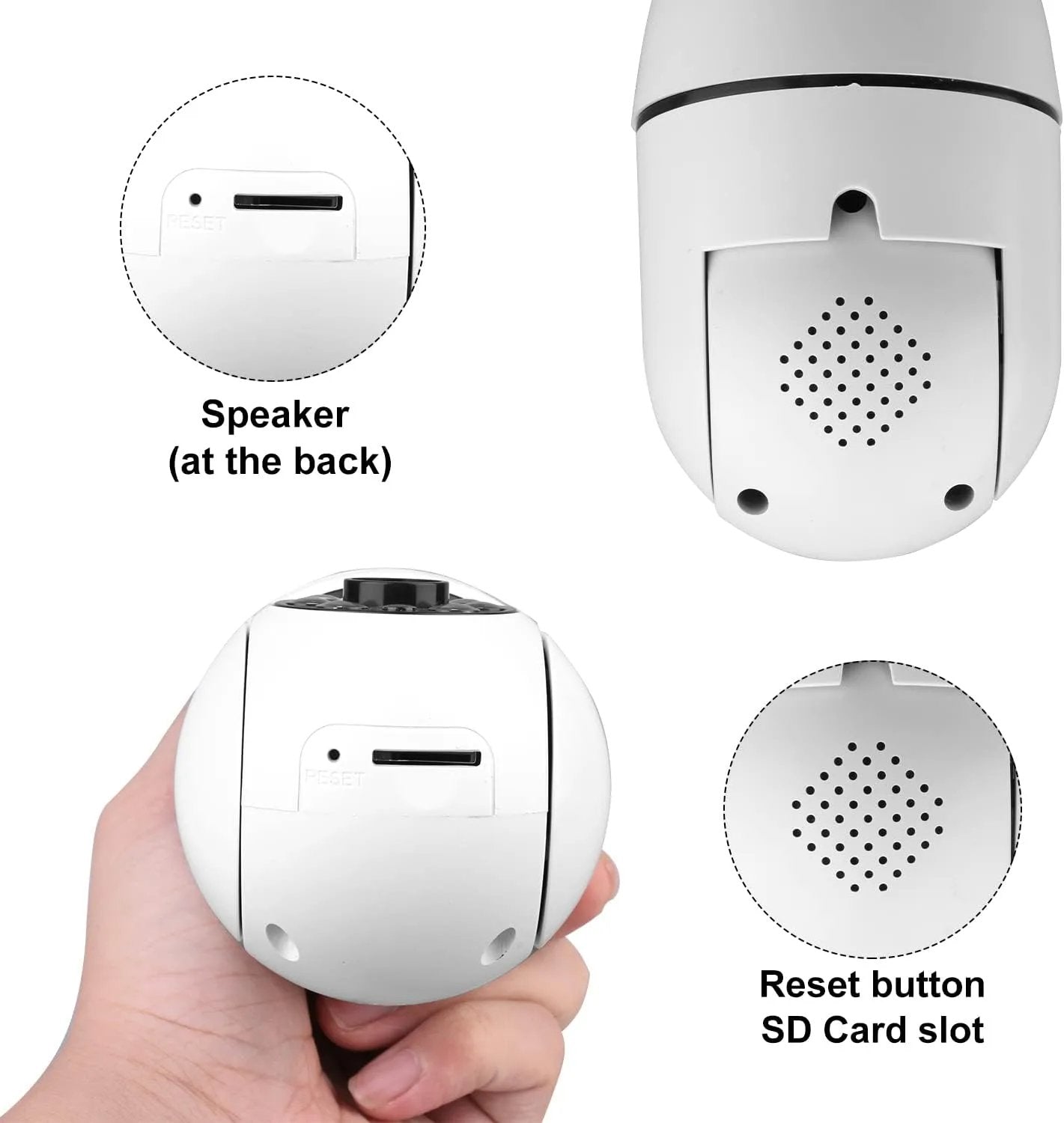 1080P Light Bulb Camera 360 Degree Wireless Wifi Home Night Version Security IP Surveillance